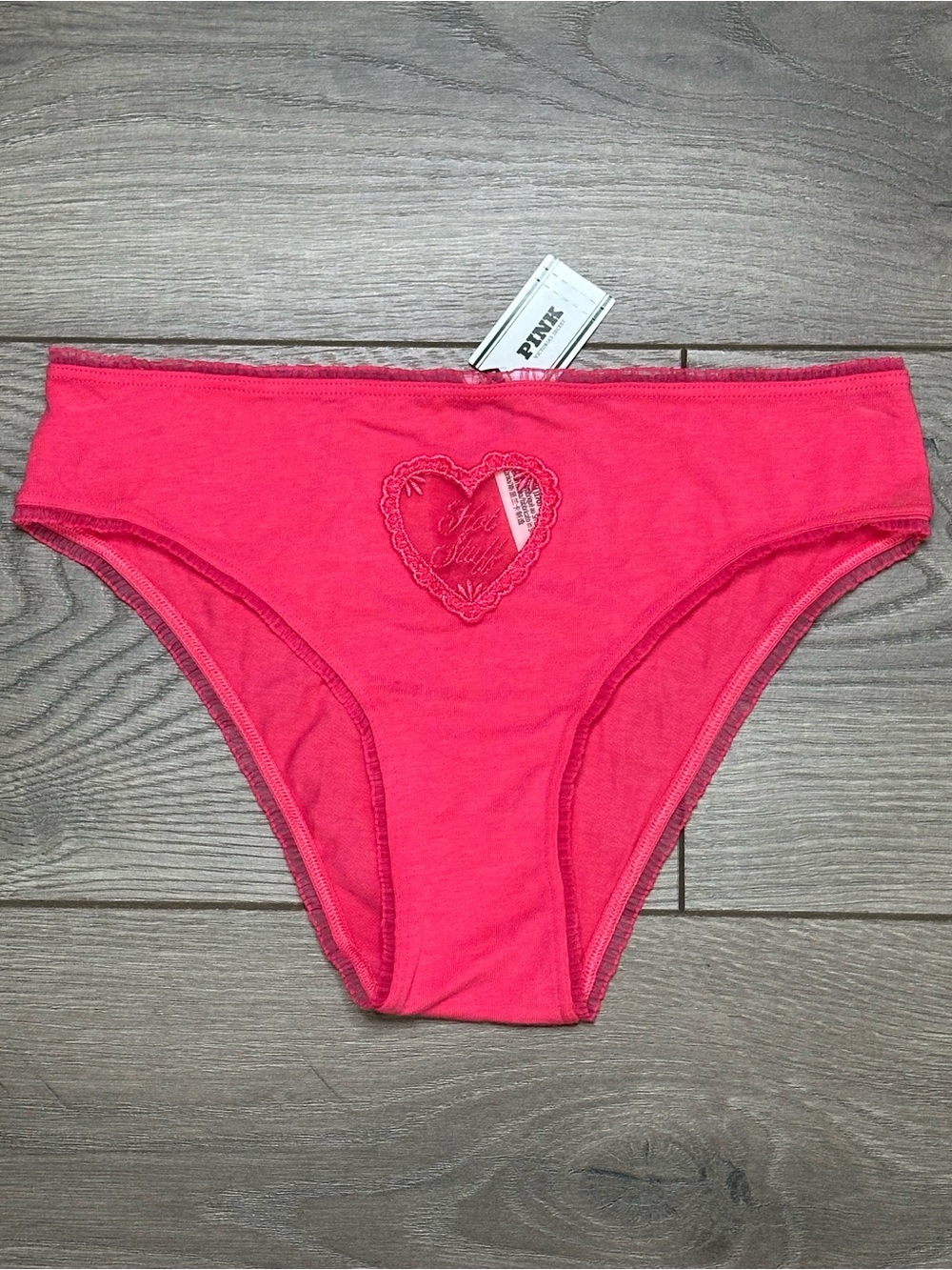 PINK By Victoria’s Secret Cheeky Bikini “Hot Stuff” Panty Size Small